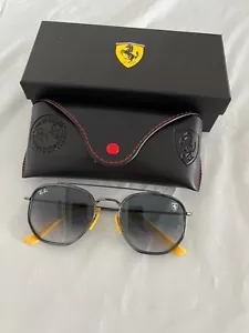 *BRAND NEW* Ray-Ban RB3748M Scuderia Ferrari Coll Black & Yellow, Gray Gradient - Picture 1 of 3