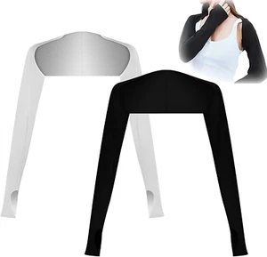2 Stück Bolero Damen, Bolero,Bolero Weiß,Ärmel,Handschuhe Ärmel, Women's Shrugs, - Bild 1 von 6
