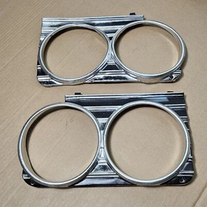 OEM 1966 Chevrolet Impala / Bel Air / Caprice / Biscayne Headlight Bezels - Picture 1 of 9