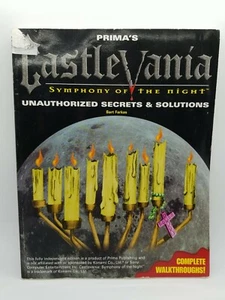 CASTLEVANIA: SYMPHONY OF NIGHT: UNAUTHORIZED SECRETS prima strategy guide  - Picture 1 of 8