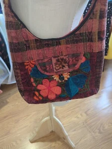 Made in Mexico Handtasche Material bestickt 9" x 13" - Bild 1 von 5