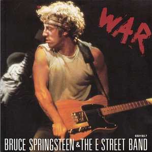 BRUCE SPRINGSTEEN War PICTURE SLEEVE 7" 45 rpm record + juke box title strip NEW - Picture 1 of 2