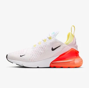 *NEW* WOMEN NIKE AIR MAX 270 WHITE/BLACK-CRIMSON (FZ3624 100) Sz 6.5-7.5w - Picture 1 of 5