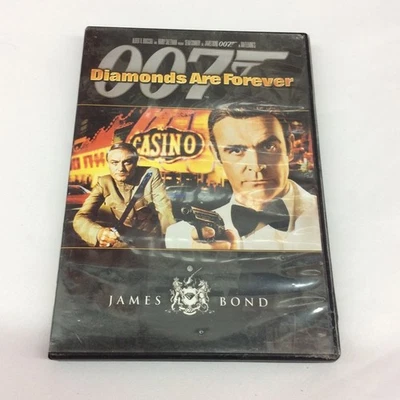 007 James Bond Diamonds Are Forever DVD 2000 Sean Connery Tested Free Shipping  - Image 1 of 4
