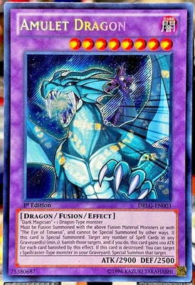 🔥 MINT 🔥 Yugioh Amulet Dragon DRLG-EN003 SECRET RARE 1ST EDITION HOLO 🔥 - Image 1 of 4
