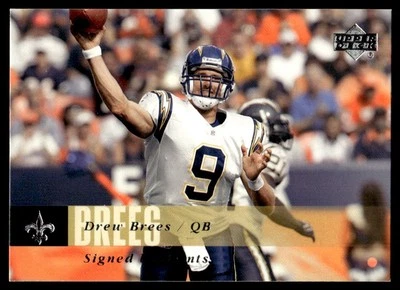 2006 Upper Deck #120 Drew Brees - New Orleans Saints - Image 1 of 2