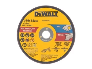 Dewalt - DT20592 Bonded Abrasive Cutting Disc 76 x 1.6 x 9.5mm (3 Pack) - Picture 1 of 1