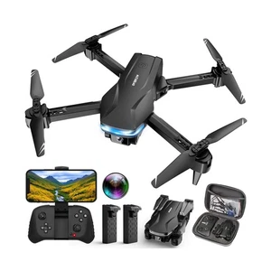 Drones with Camera for Adults 1080P HD Foldable Drone with Carrying Case Dron... - Picture 1 of 7