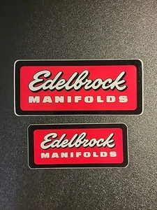 Vintage Edelbrock Manifolds Decals - Picture 1 of 3