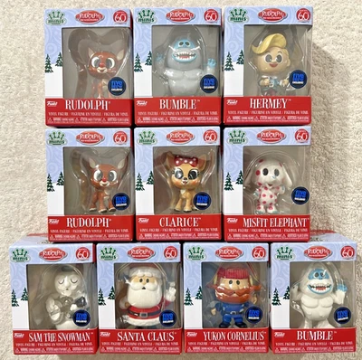 JUEGO COMPLETO DE 10 FUNKO MINIS RUDOLPH EL RENO NARIZ ROJA CON PANTALLA *NUEVO* Foto 1 de 4
