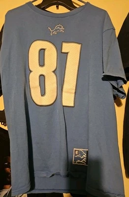 Calvin Johnson Majestic Men's Jersey T-shirt Size L #81 - Image 1 of 4