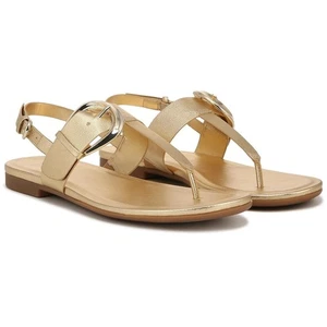 Sandalias Naturalizer Taylor con correa en T para mujer talla US 8M oro oscuro - Imagen 1 de 6