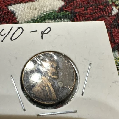 Centavo de trigo 1940-P con errores múltiples en el anverso Foto 1 de 4