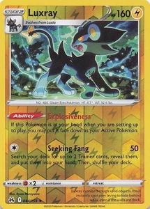 Luxray (44) Rare Reverse Holo Crown Zenith 044/159 NM - Bild 1 von 2