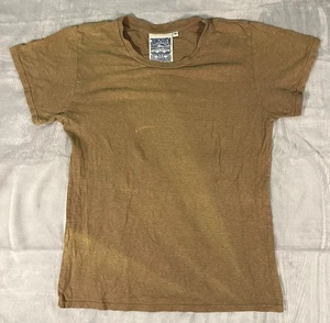 Jungmaven Damen S Hanf Baumwolle T-Shirt Kurzarm Oliv Braun Nachhaltig USA - Bild 1 von 8