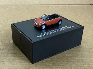 Herpa Mini Cooper Convertible, Dealer Model, 1:87 Scale, Orange, Case, Rare - Picture 1 of 7