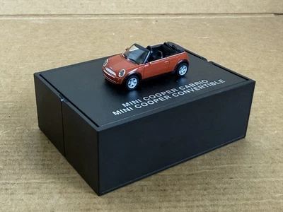 Herpa Mini Cooper Convertible, Dealer Model, 1:87 Scale, Orange, Case, Rare - Image 1 of 4