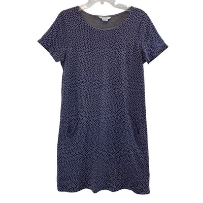Vestido Boden UK 10R US 6R Azul Lunares Manga Corta Hasta la Rodilla Informal Foto 1 de 4