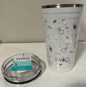 Swig Life Becher Hochzeit Motiv 24 Unzen NEU mit Etikett Edelstahl Isolierbecher - Bild 1 von 8