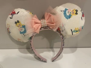 Handmade Alice in Wonderland Ears adult Headband - Afbeelding 1 van 2