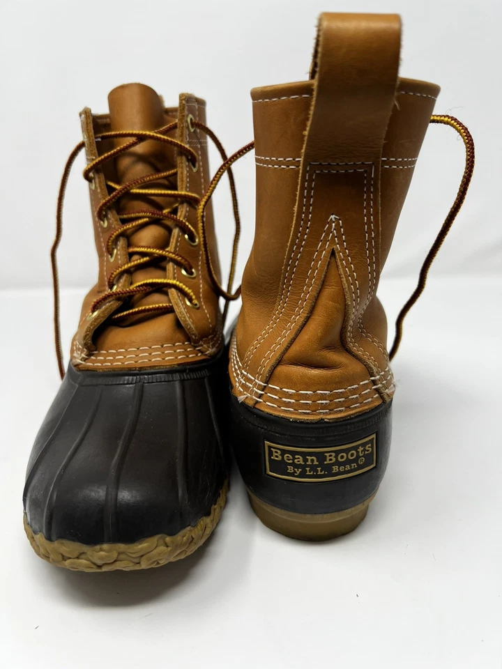 LL Bean Brown Leather Bean Boots Ankle Mens Size 8EM - Image 1 of 4