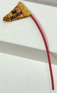 Vintage TMNT Pizza Thrower Flag PART ONLY Teenage Mutant Ninja Turtles Playmates - Picture 1 of 3