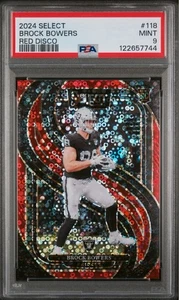 PANINI SELECT H2 2024 - BROCK BOWERS #118 DISCOTECA ROJA/49 - PSA 9 - Imagen 1 de 3