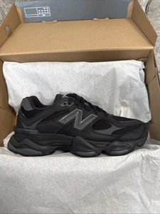 Size UK 5 - New Balance 9060 Trainers Triple Black White Grey Unisex - RRP £160! - Picture 1 of 24