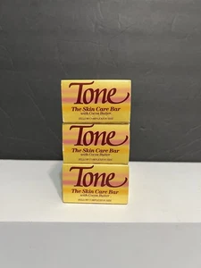 3 Bars Tone Cocoa Butter Skin Care Bar Soap 3.5 Oz Each - Picture 1 of 5