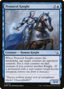 Protocol Knight Foil (074) March of the Machine MOM MTG Magic - Imagen 1 de 1