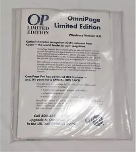 OP OMNIPAGE LIMITIERTE EDITION - Windows Version 4.0 - - Bild 1 von 1