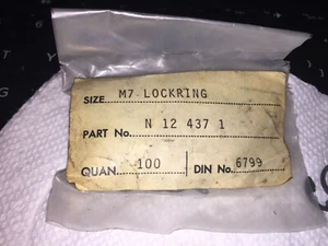 7mm Inner Dia Steel E-Clip Circlips DIN6799 100 Pcs vw# n12.437.1 - Picture 1 of 2