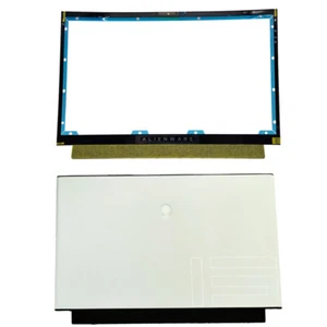 LCD Back Cover/Bezel For Dell Alienware M15 R4 Top Case Rear Lid 0MFC9P White US - Afbeelding 1 van 23