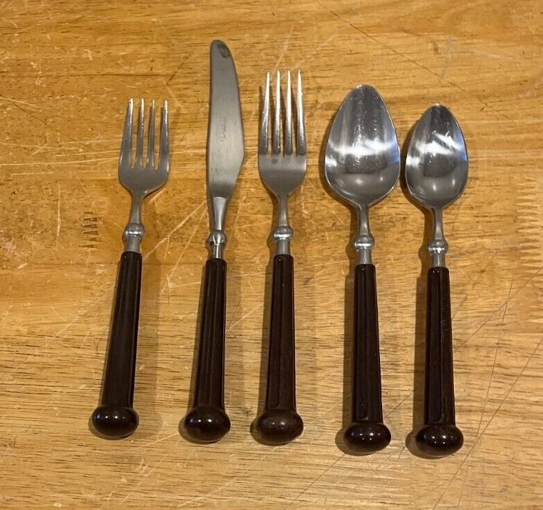 Cubiertos Oxford Hall Fashion Wear marrón acero inoxidable ELECCIÓN Foto 1 de 1