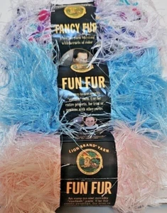 3 Fun Fur Eyelash LION BRAND Craft Knit Crochet Various Colors - Picture 1 of 9