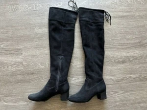 Michael Kors black Jamie suede over the knee boots Size 7 - Picture 1 of 6