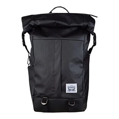 Levi's Roll Top Large Backpack In Black (9A6864-023) - Image 1 of 2