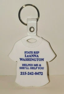 PHILADELPHIA PENNSYLVANIA STATE REP LEANNA WASHINGTON CAMPAIGN KEY CHAIN PROMO - Picture 1 of 2
