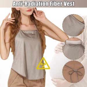 Silver Anti-Radiation Shielding Maternity Belly Top EMF Pregnant Apron Backless - Bild 1 von 6