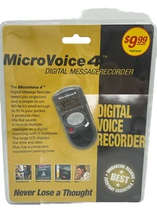 Micro Voice 4 Digital Message Recorder #B15 Brand New Sealed MicroVoice - Picture 1 of 2