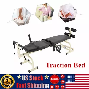 Cervical Spine Stretcher Traction Bed Lumbar Relief Decompression Massage Bed US - Picture 1 of 10