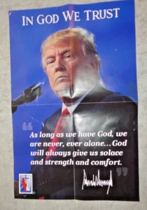 11" X 17" IN GOD WE TRUST DONALD TRUMP FOLDED MAGAZINE POSTER #### - Picture 1 of 1