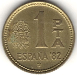 1980 SPAGNA UNA PESETA ~ LA CLASSIFICHI TU. pz 308 - Foto 1 di 4