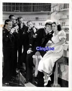 BUDDY RICH ORIGINAL AUTOGRAPH W/BUDDY EBSEN REPRINT 8X10 PHOTO - Picture 1 of 1