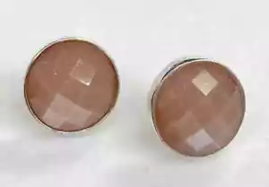HSN Jay King Sterling Silver Sunstone Stud Earrings - Picture 1 of 7