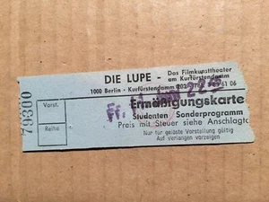 MONTEREY POP - EINTRITTSKARTE vom 11.6.1976 - DIE LUPE FILMKUNSTTHEATER BERLIN - Imagen 1 de 2