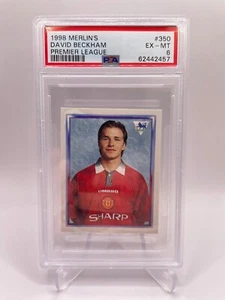 1998 Marlin's Premier League #350 David Beckham Manchester United PSA6 - Picture 1 of 2