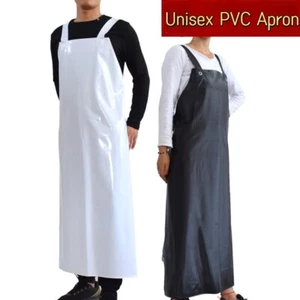 Waterproof PVC Apron Oversleeve Oil Resistant Butcher Aquatic Shop Overalls Work - Picture 1 of 15