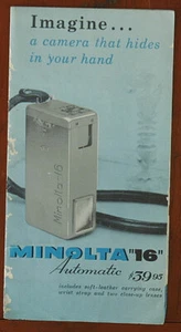 FOLLETO DE VENTA MINOLTA 16/50980 - Imagen 1 de 1