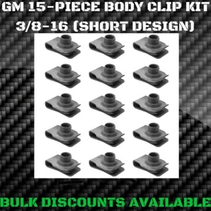 1971-1977 Chevy Vega Interior Exterior Front End U NUTS BODY BOLT CLIPS 3/8-16  - Bild 1 von 2